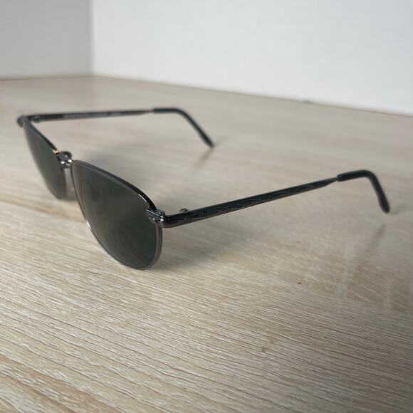 Vintage Serengeti 5653C Sunglasses Silver Metal Japan - Picture 3 of 10